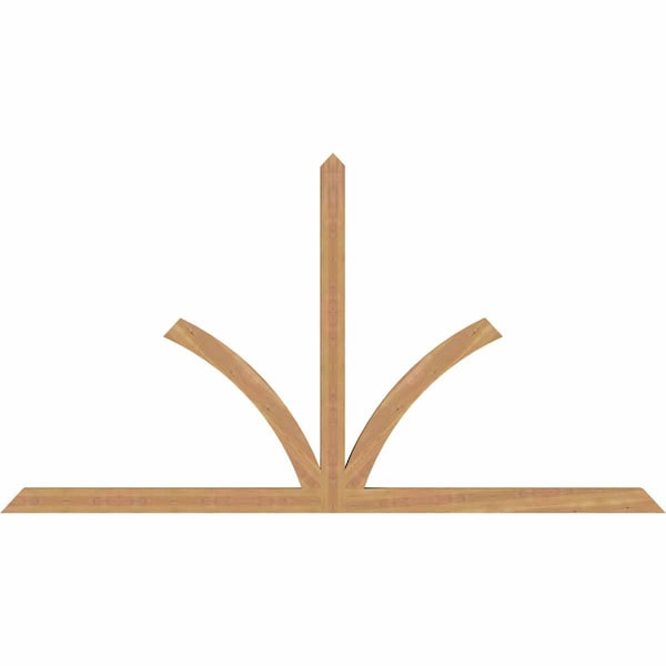 Ekena Millwork Richland Timber Gable Bracket, Western Red Cedar, 96"W x 52"H x 3 1/2"D x 3 1/2"F, 13/12 Pitch GBW096X52X0404RIC00SWR - main